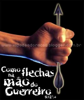 flecha na mão